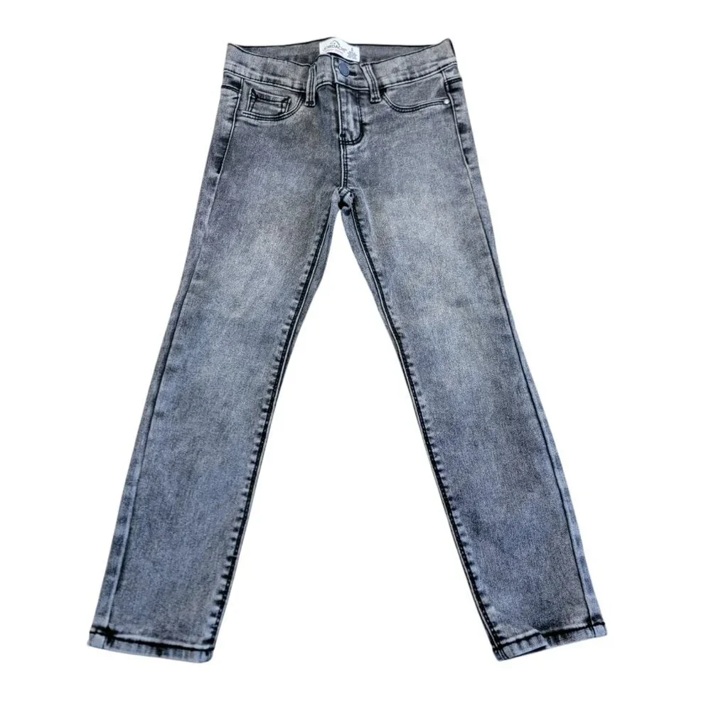 Jordache Girls Black Light Wash‎ Super Skinny Jeans Size 6 EUC